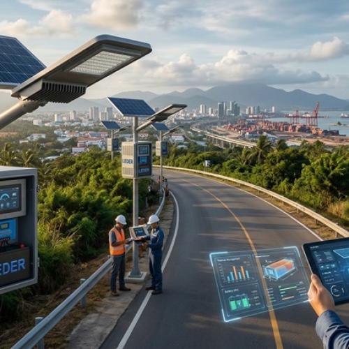 2026 Bifacial Solar Street Lights | 24%+ Efficiency | LEDER