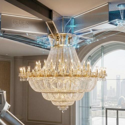Custom Palace Chandeliers Middle East: Engineering & Design | LEDER Illumination